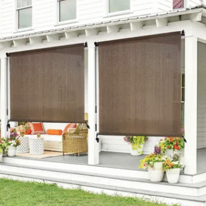 Outdoor roller shades